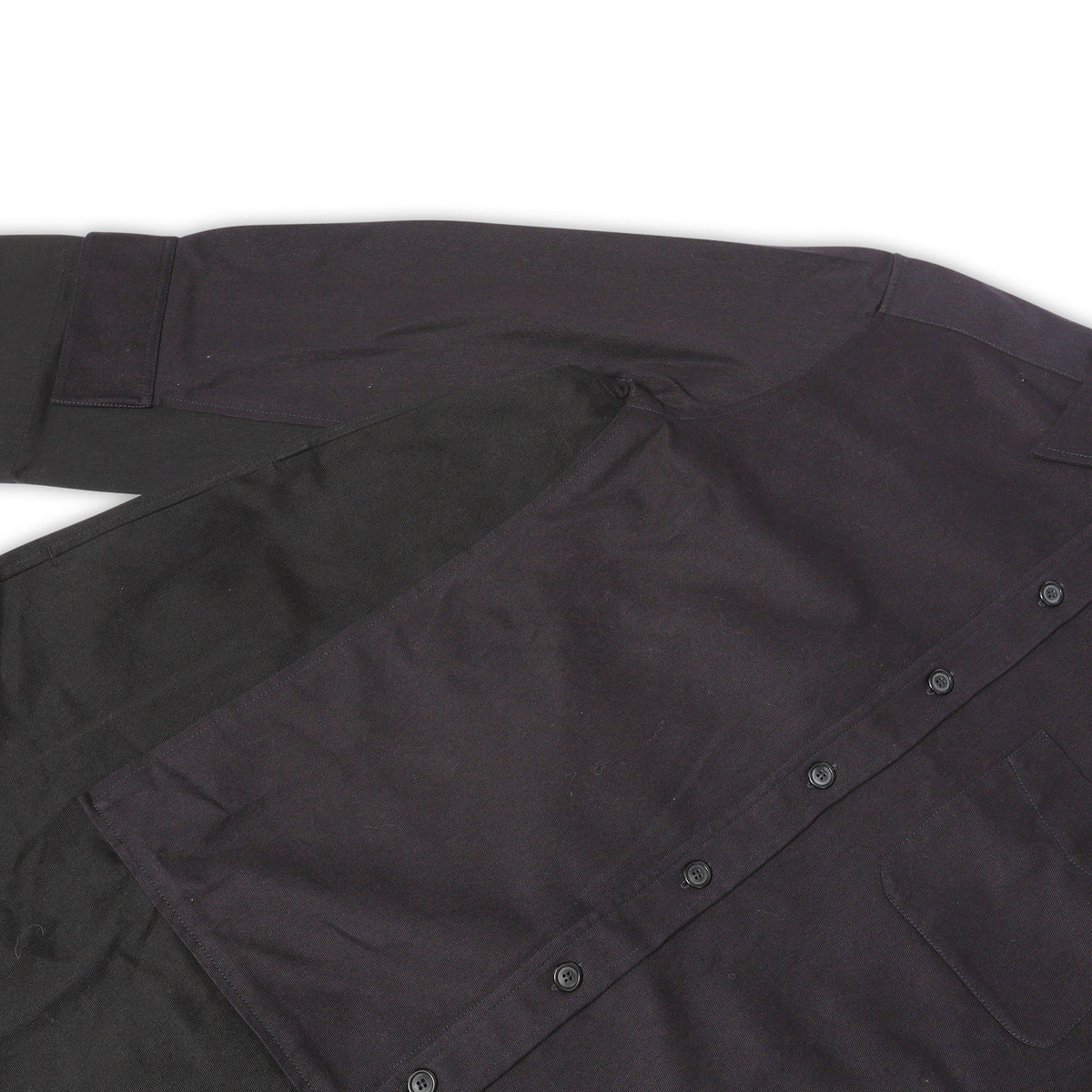 Celine by Phoebe Philo Black Oversized Double Layer Shirt