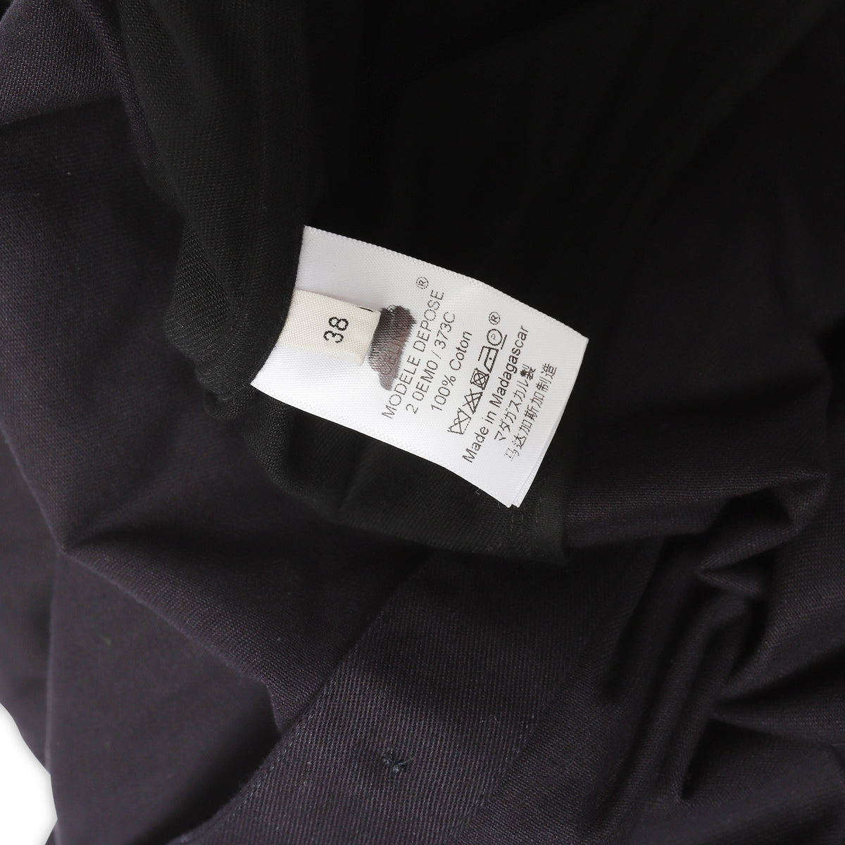 Celine by Phoebe Philo Black Oversized Double Layer Shirt