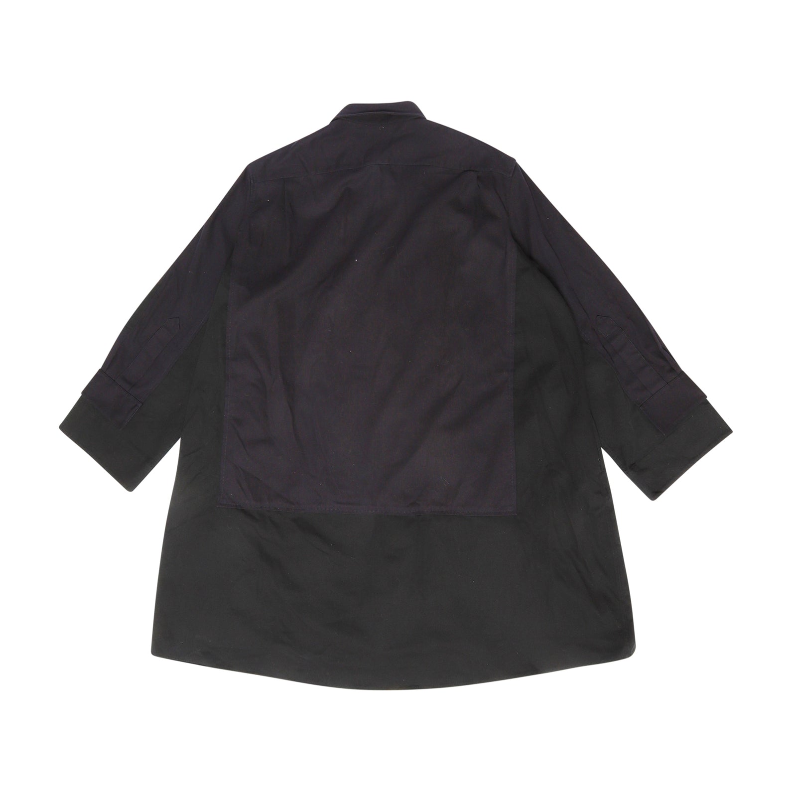 Celine by Phoebe Philo Black Oversized Double Layer Shirt