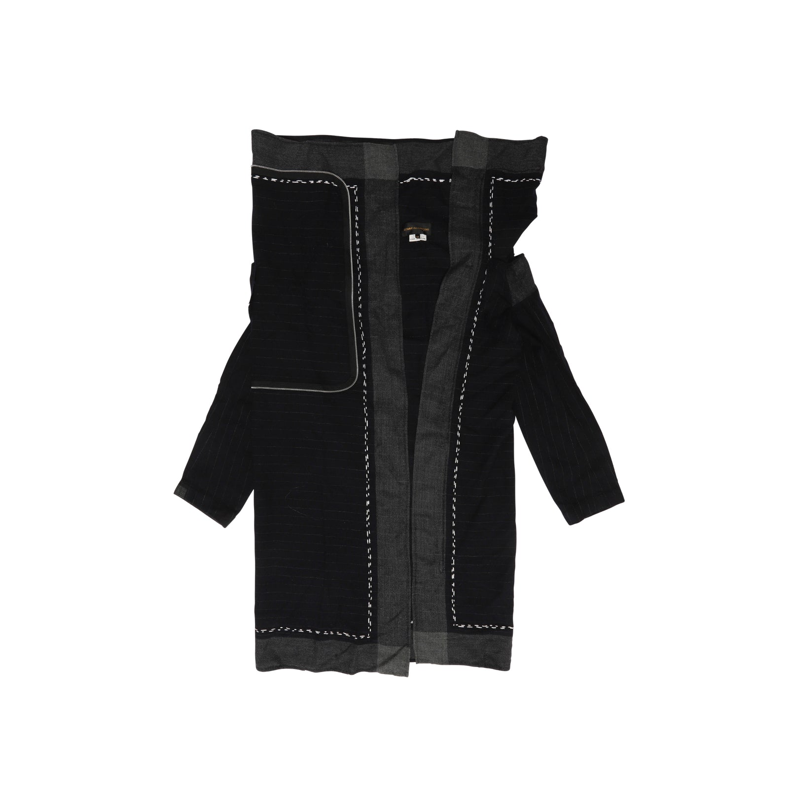 Comme des Garcons 90s Asymetrical Pinstripe Robe