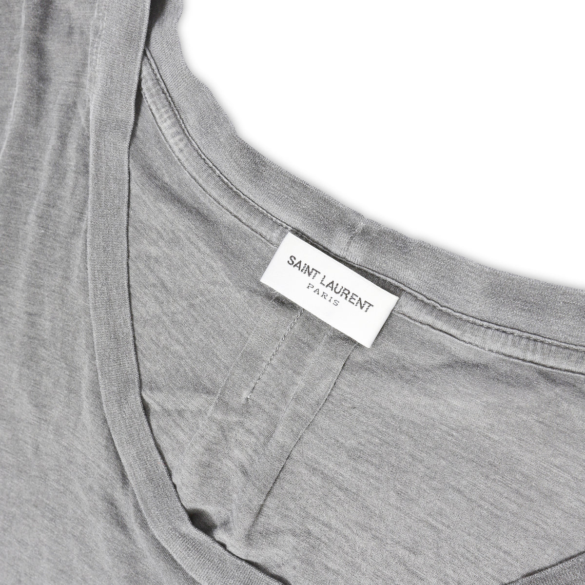 Saint Laurent Paris FW14 Washed Black Pocket Shortsleeve Shirt