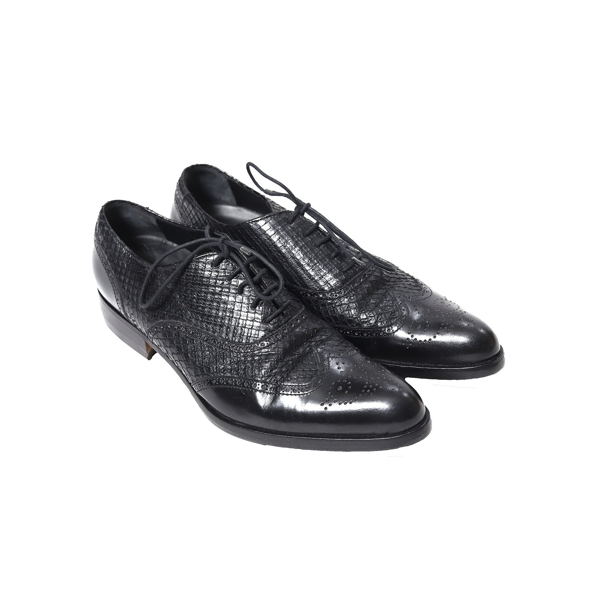 Helmut Lang AW03 Watersnake Pointed Toe Derbies