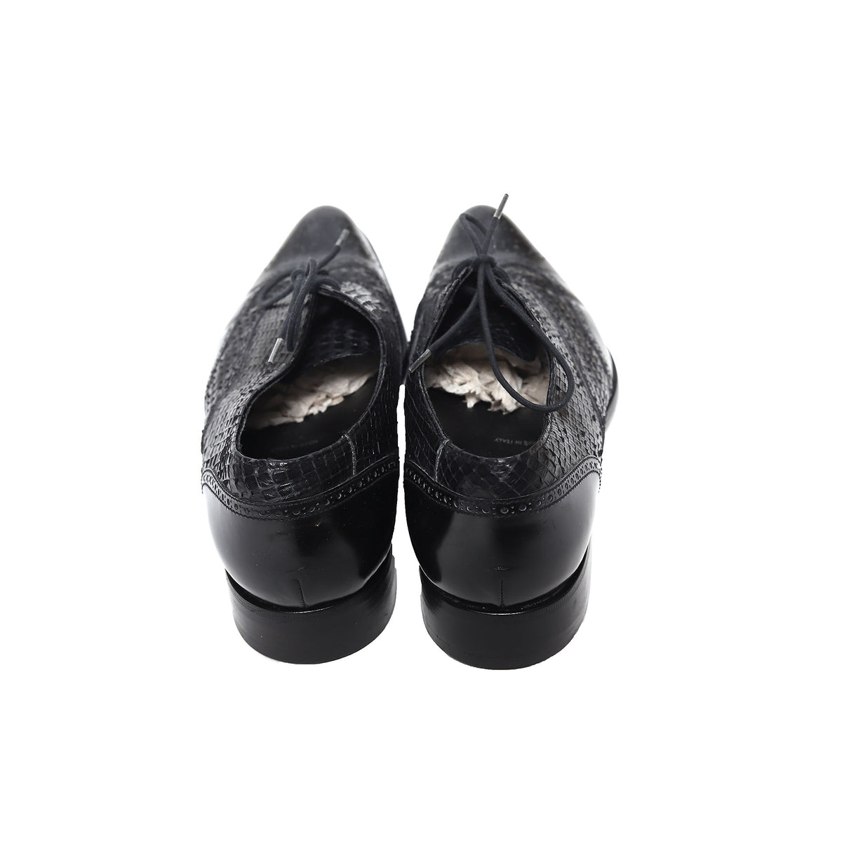 Helmut Lang AW03 Watersnake Pointed Toe Derbies