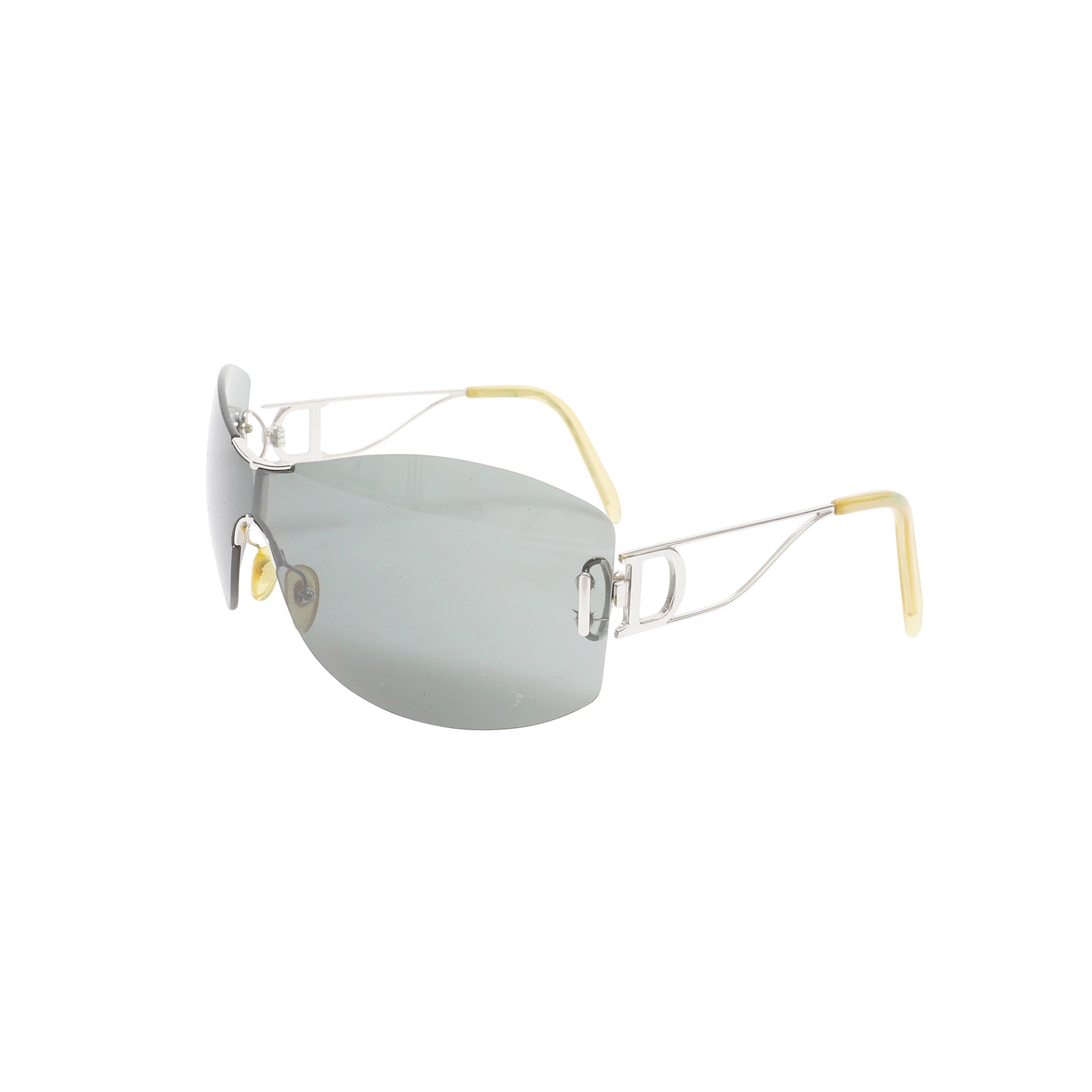 Christian Dior by John Galliano Frameless D Decor Visor Sunglasses