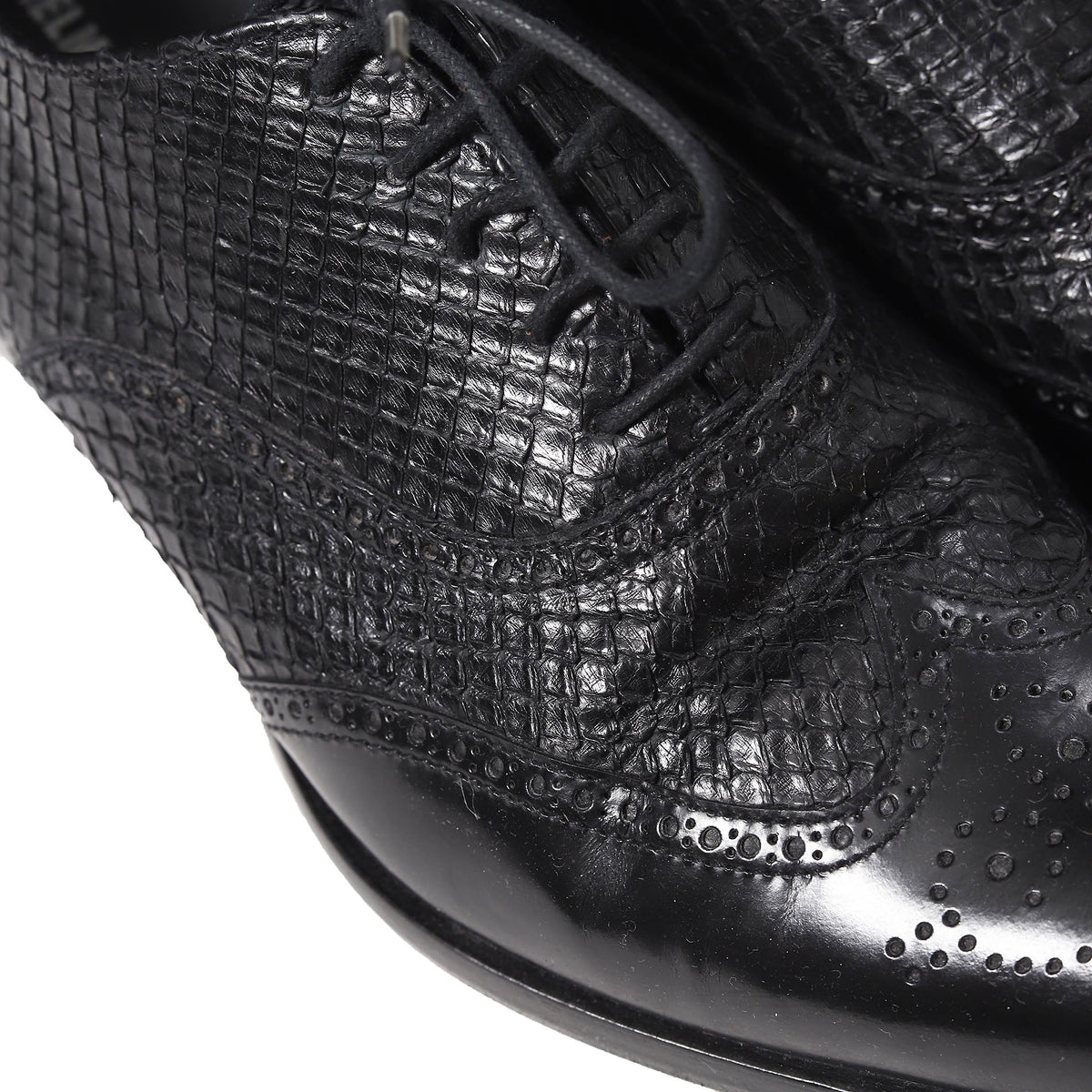 Helmut Lang AW03 Watersnake Pointed Toe Derbies