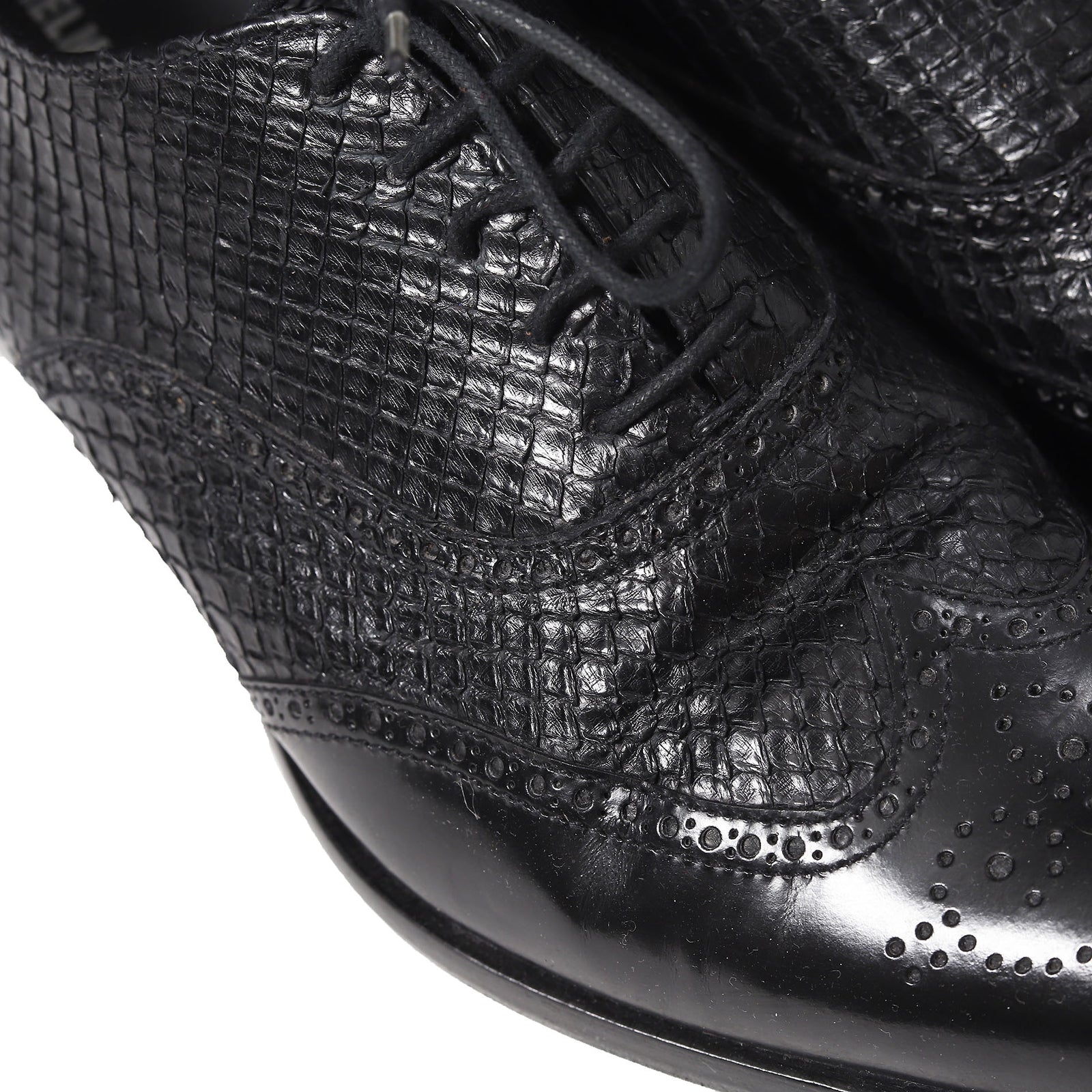 Helmut Lang AW03 Watersnake Pointed Toe Derbies