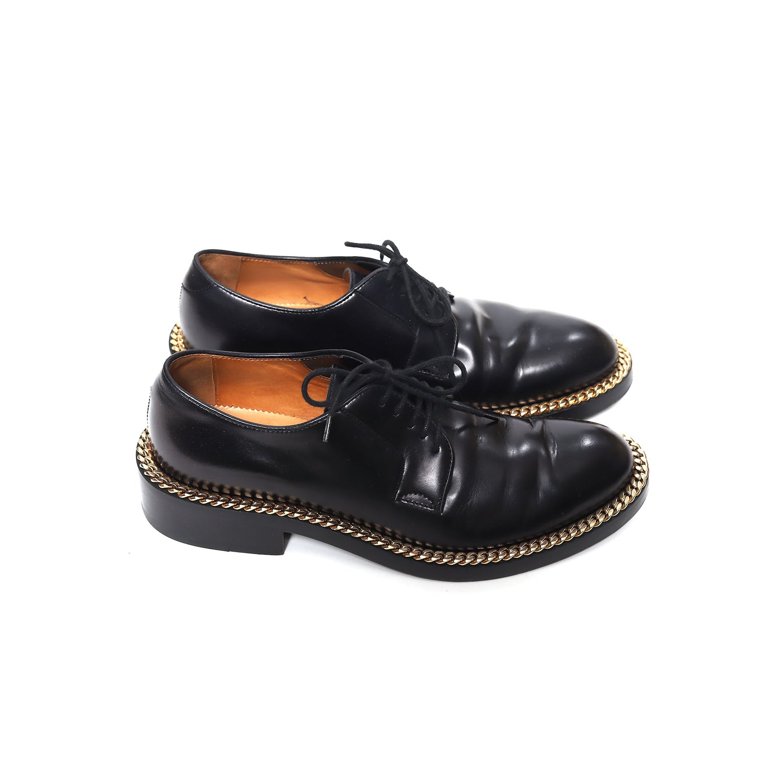 Raf Simons SS12 Gold Chain Trimmed Derbies