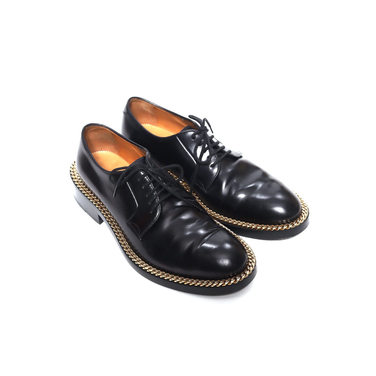 Raf Simons SS12 Gold Chain Trimmed Derbies