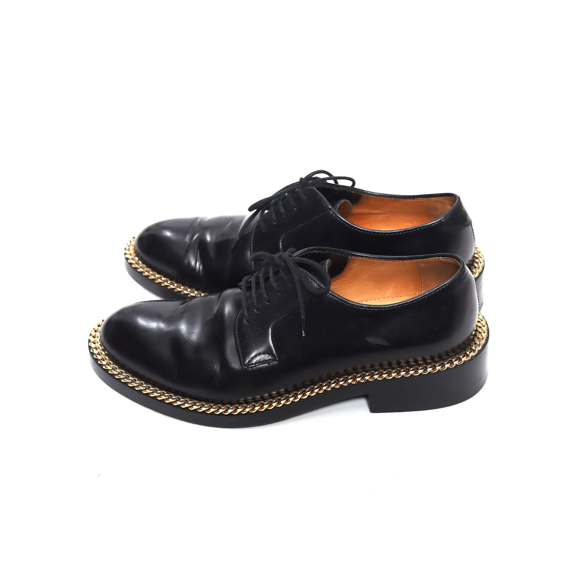 Raf Simons SS12 Gold Chain Trimmed Derbies