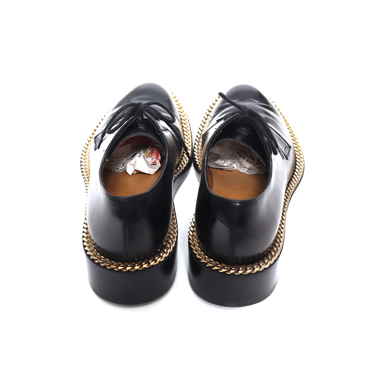 Raf Simons SS12 Gold Chain Trimmed Derbies