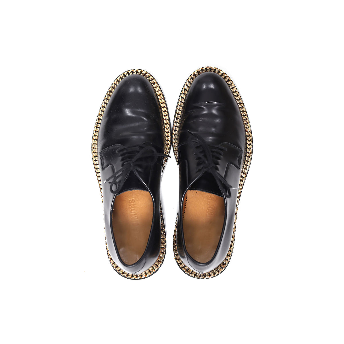 Raf Simons SS12 Gold Chain Trimmed Derbies