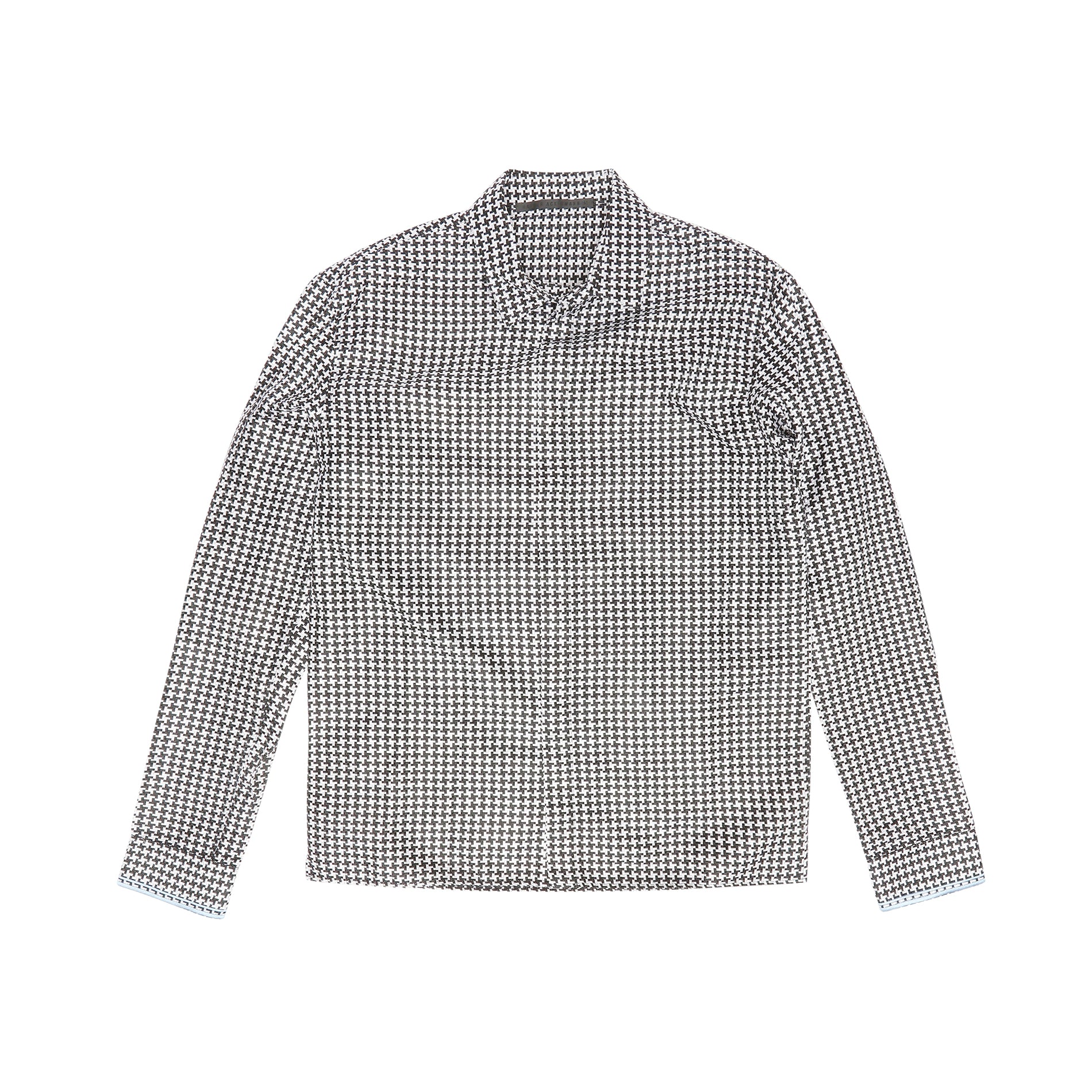 Haider Ackermann SS19 Silk Blend Houndstooth Shirt