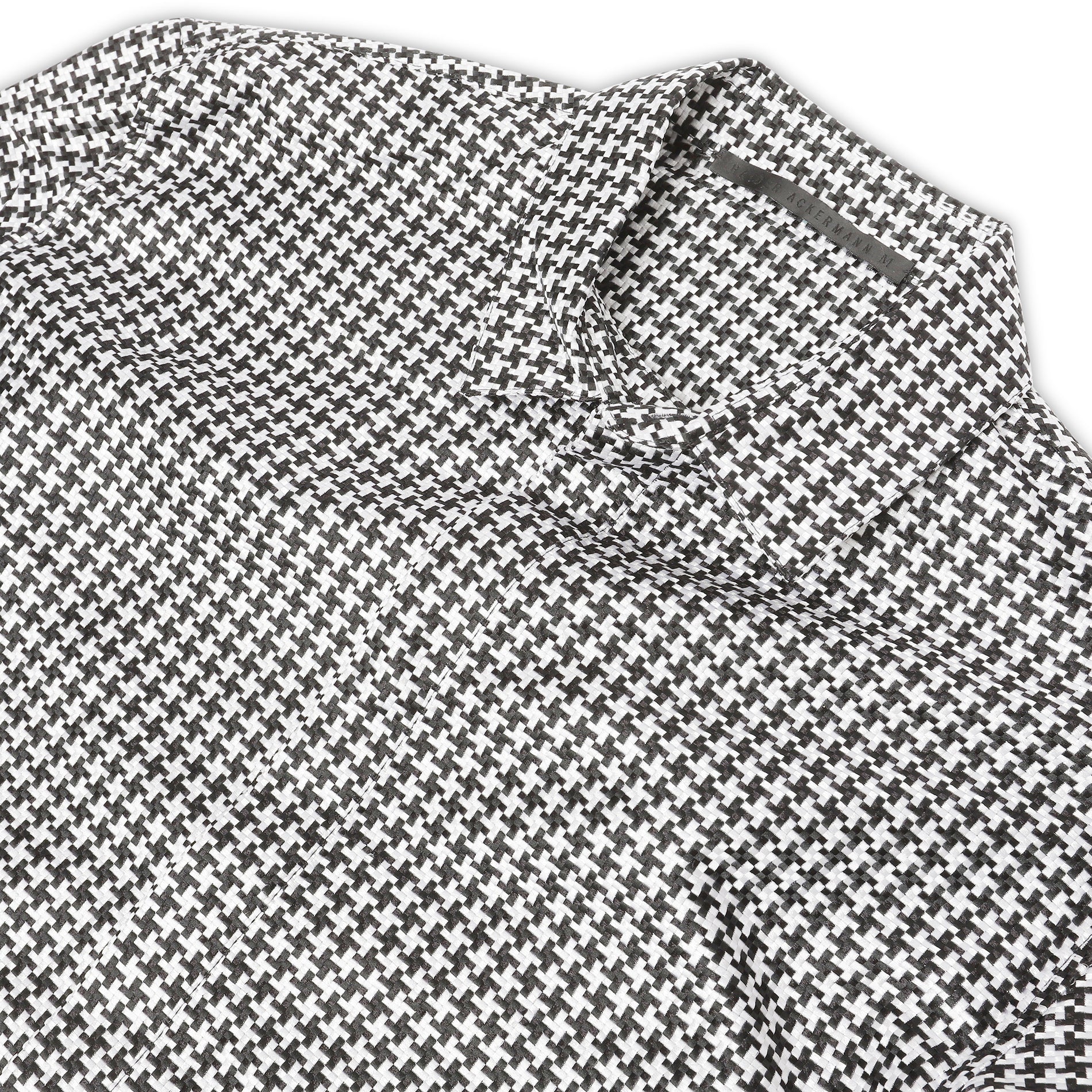 Haider Ackermann SS19 Silk Blend Houndstooth Shirt