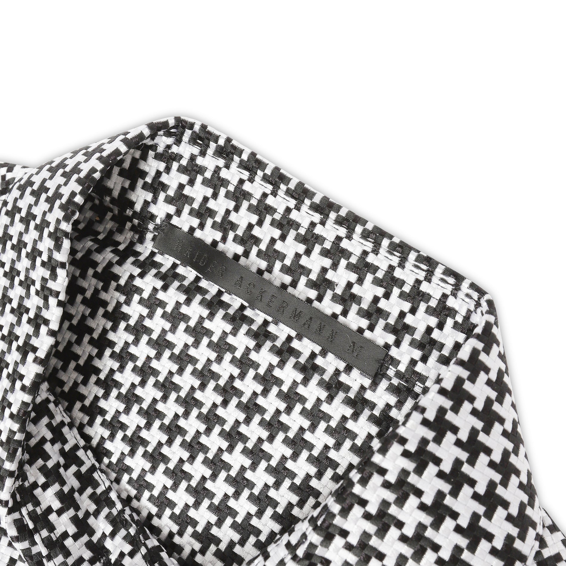 Haider Ackermann SS19 Silk Blend Houndstooth Shirt