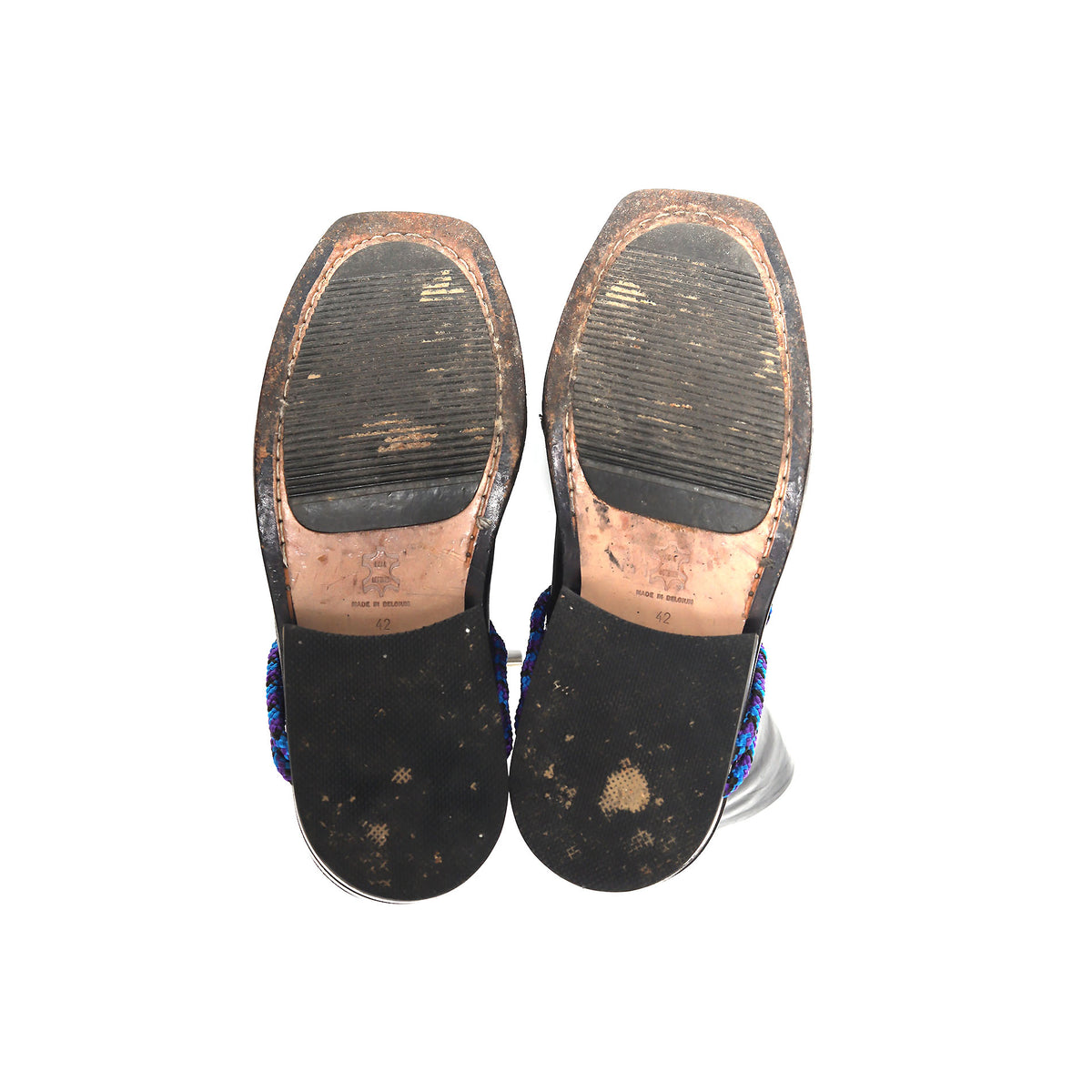 Dirk Bikkembergs 1996 Metal Heel Bunge Cord Boots