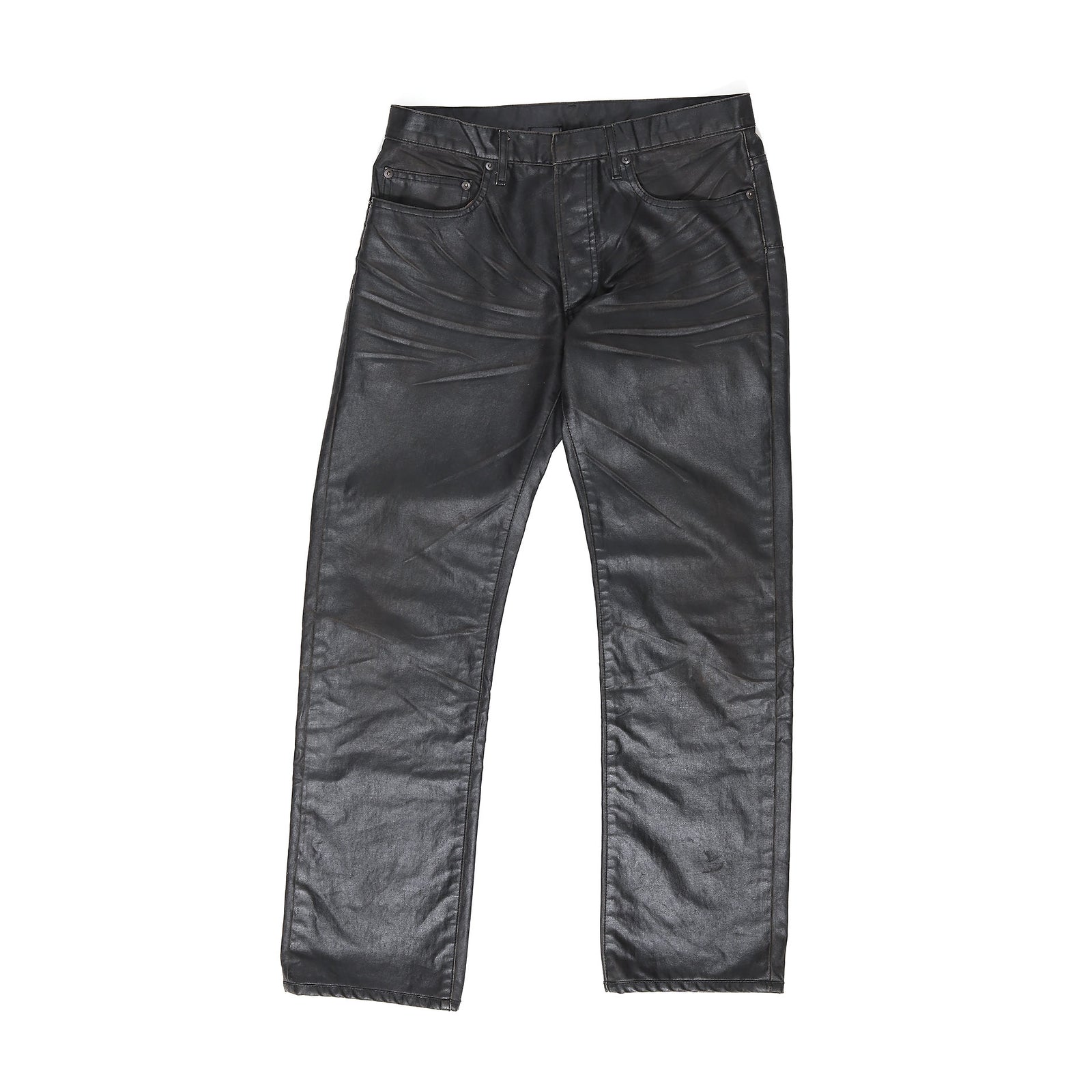 Dior Homme Archival Waxed Black Denim