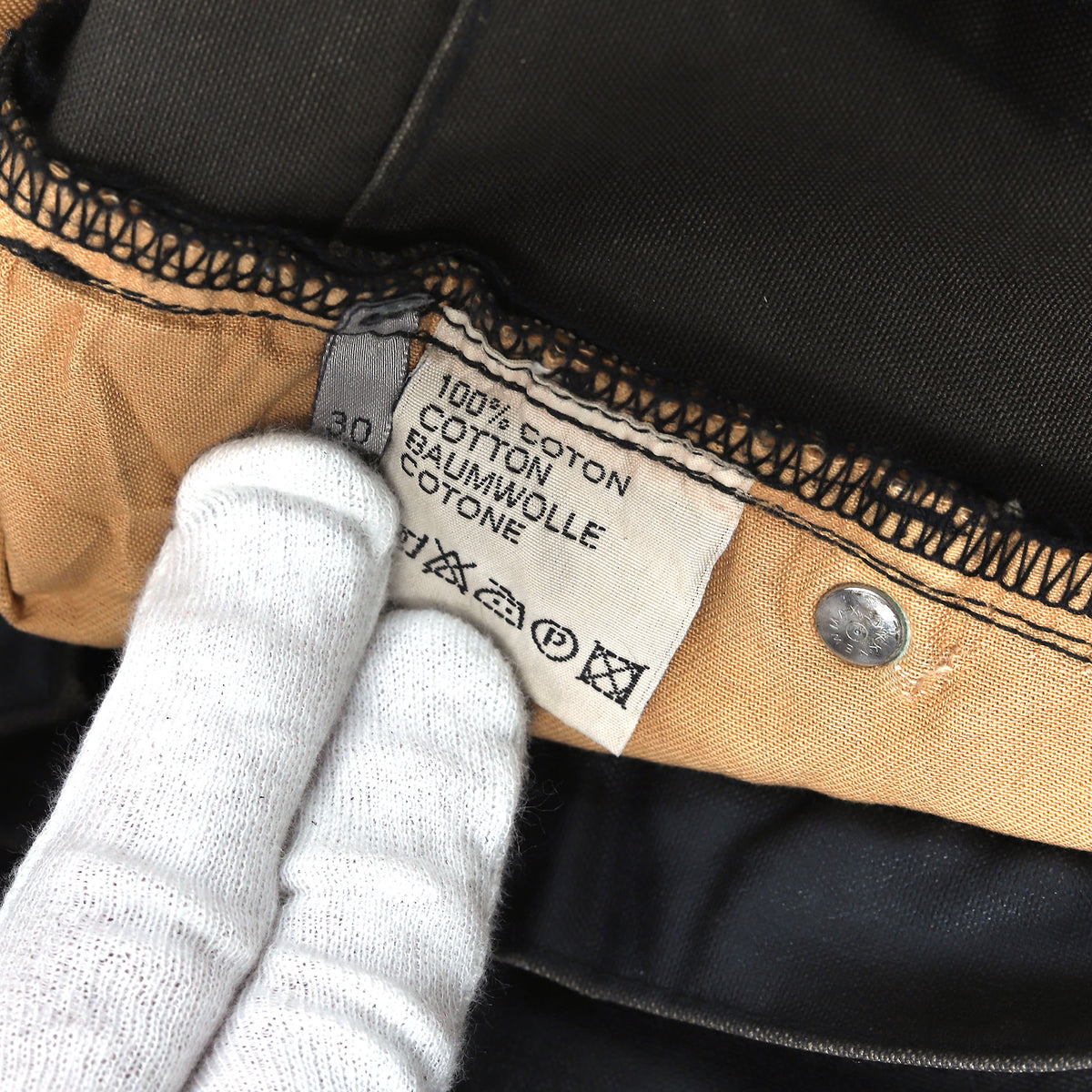 Dior Homme Archival Waxed Black Denim
