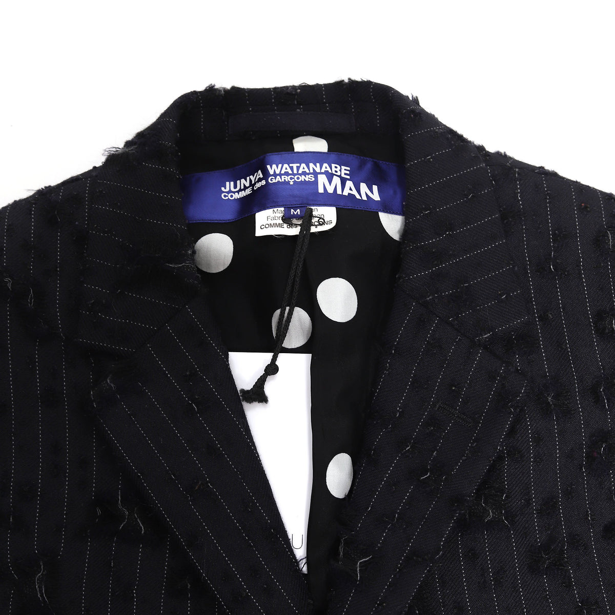 Junya Watanabe AW04 Destroyed Pinstripe Jacket