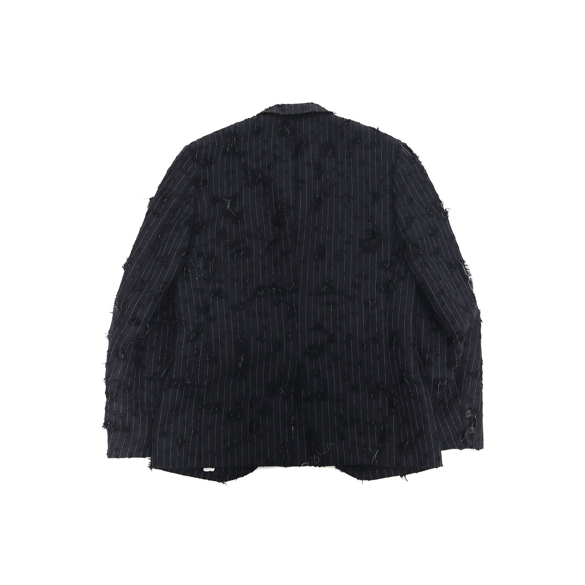 Junya Watanabe AW04 Destroyed Pinstripe Jacket
