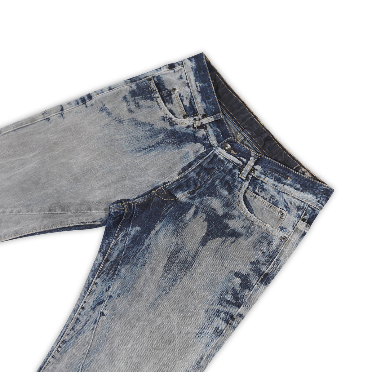 Rick Owens  DRKSHDW Vintage Bleached Cropped Detroit Denim