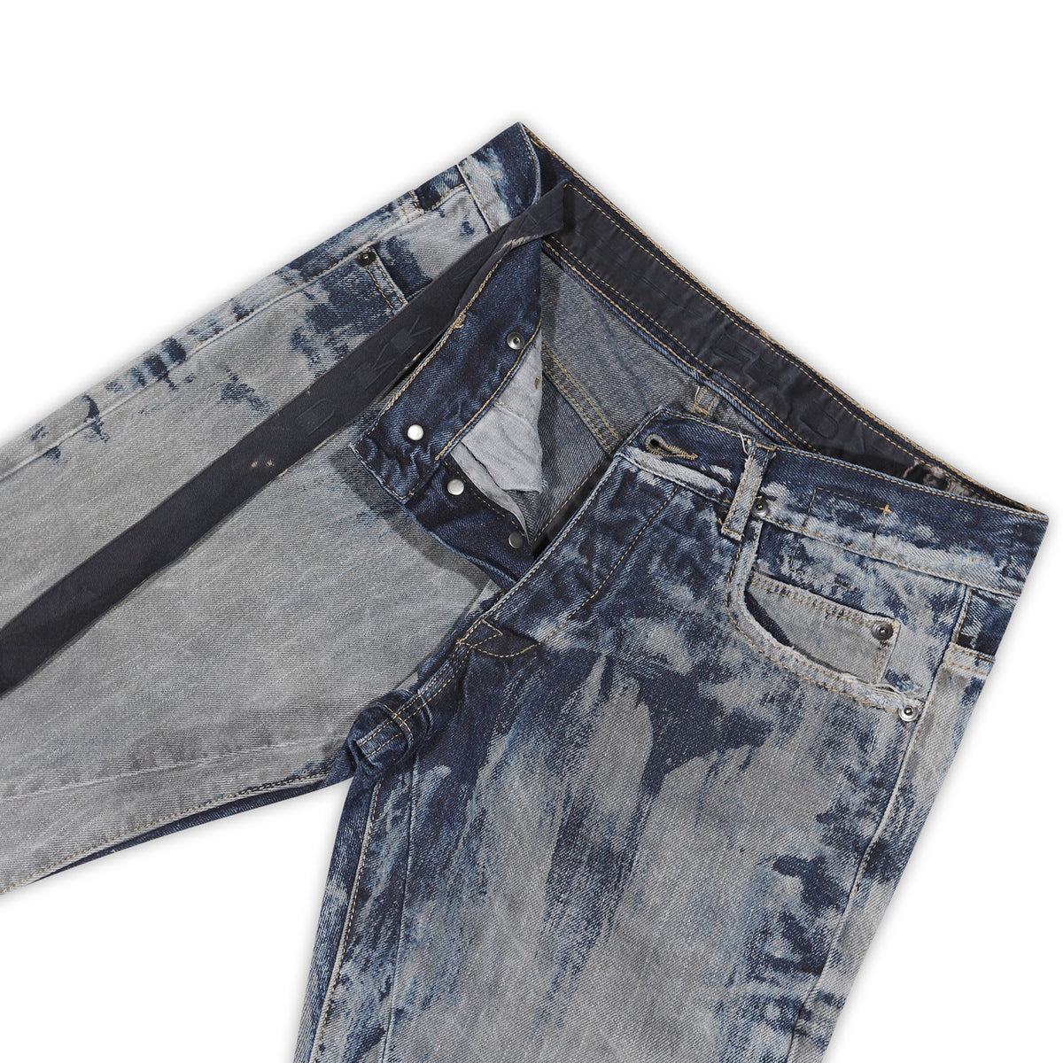 Rick Owens  DRKSHDW Vintage Bleached Cropped Detroit Denim
