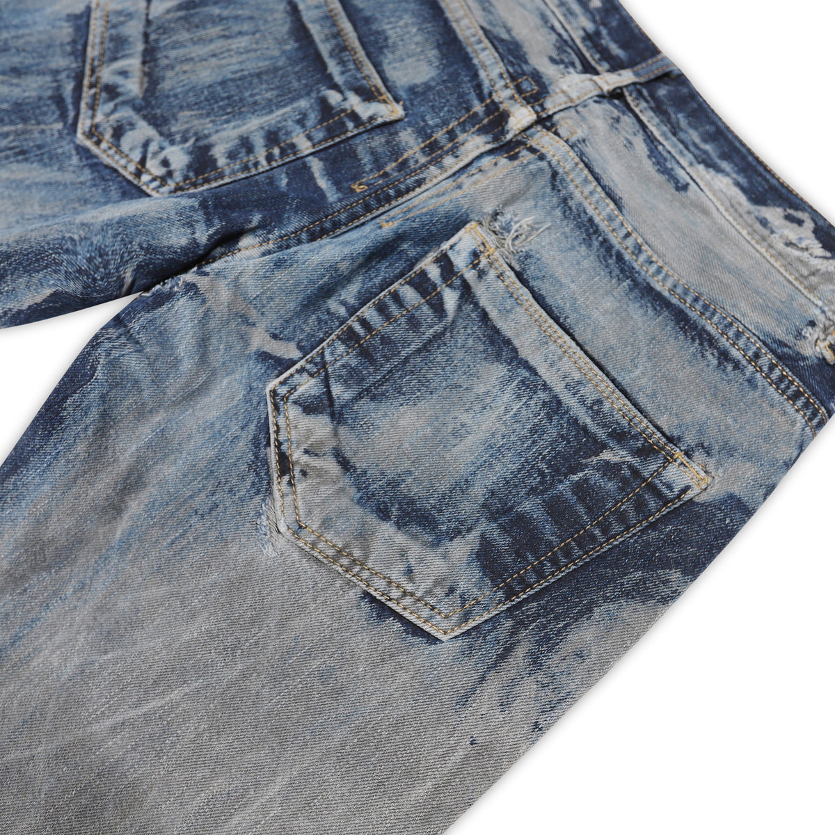 Rick Owens  DRKSHDW Vintage Bleached Cropped Detroit Denim