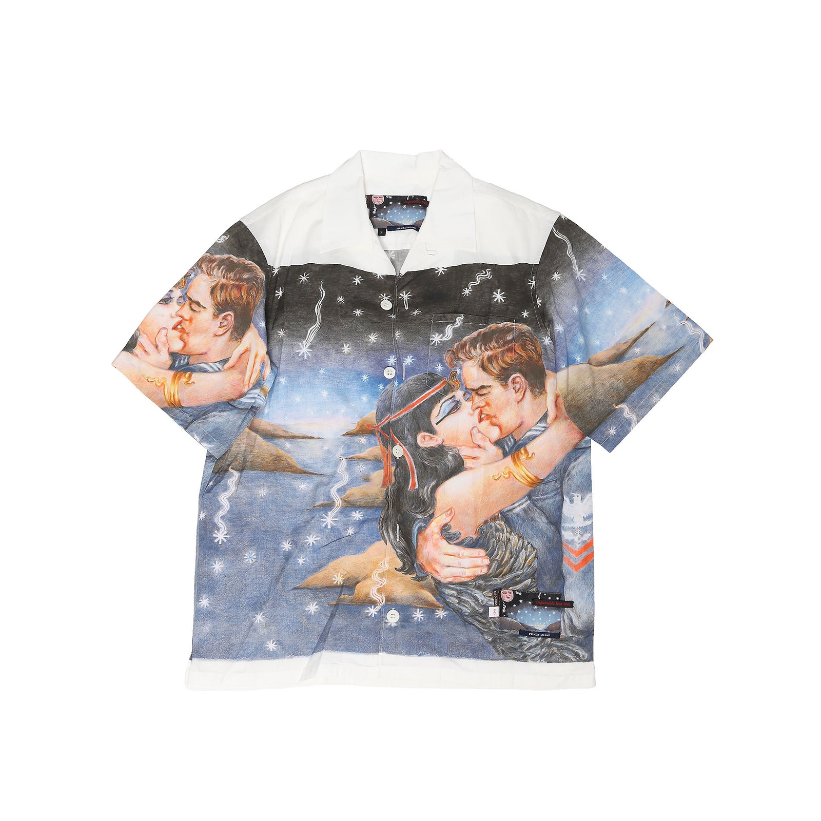 Prada AW16 Chemin Impossible True Love Shortsleeve Shirt