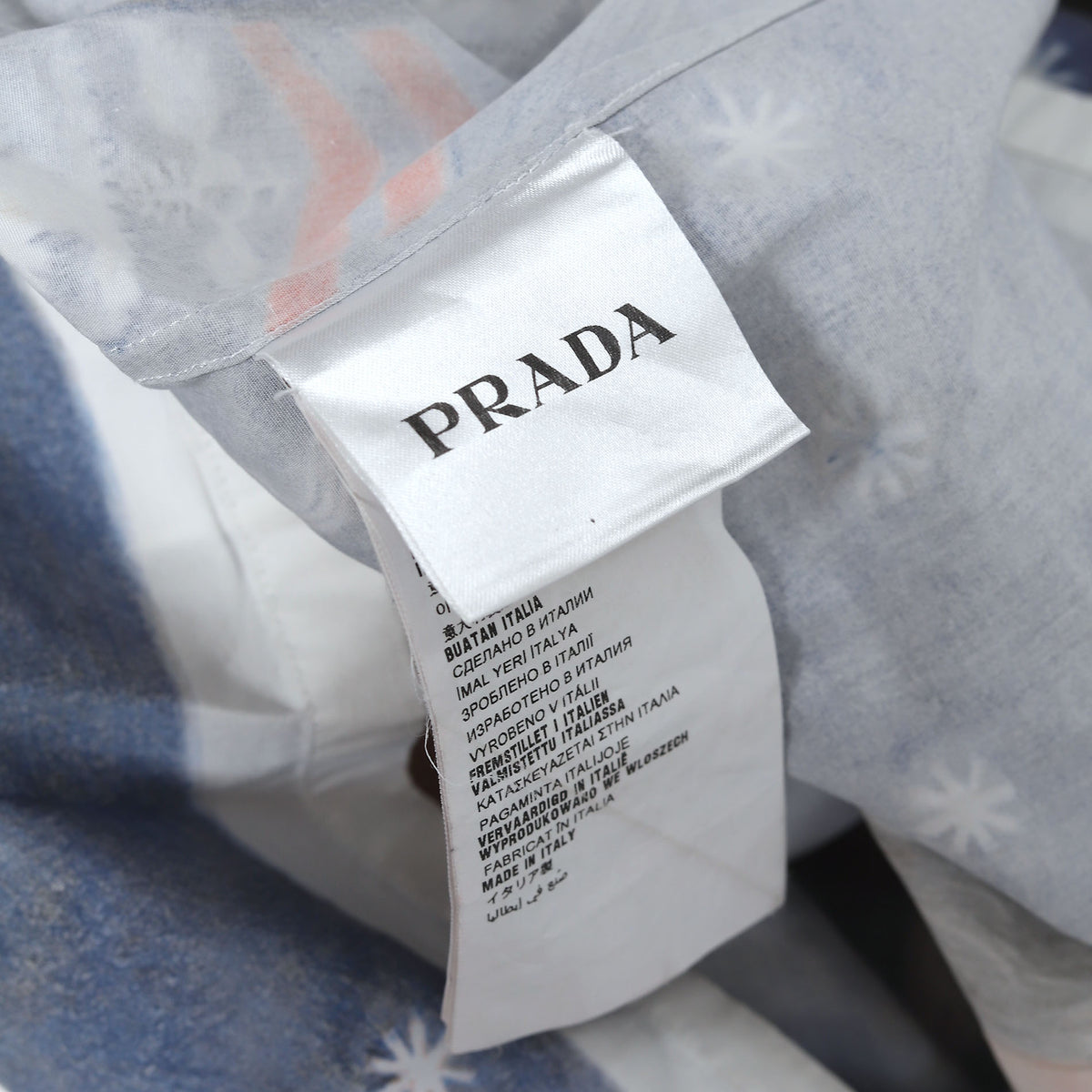 Prada AW16 Chemin Impossible True Love Shortsleeve Shirt