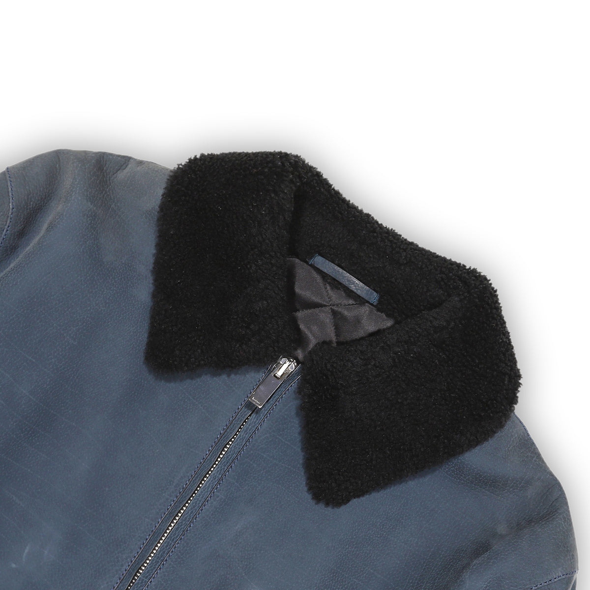 Berluti by Haider Ackermann SS19 Blue Sample Nubuk Bomber