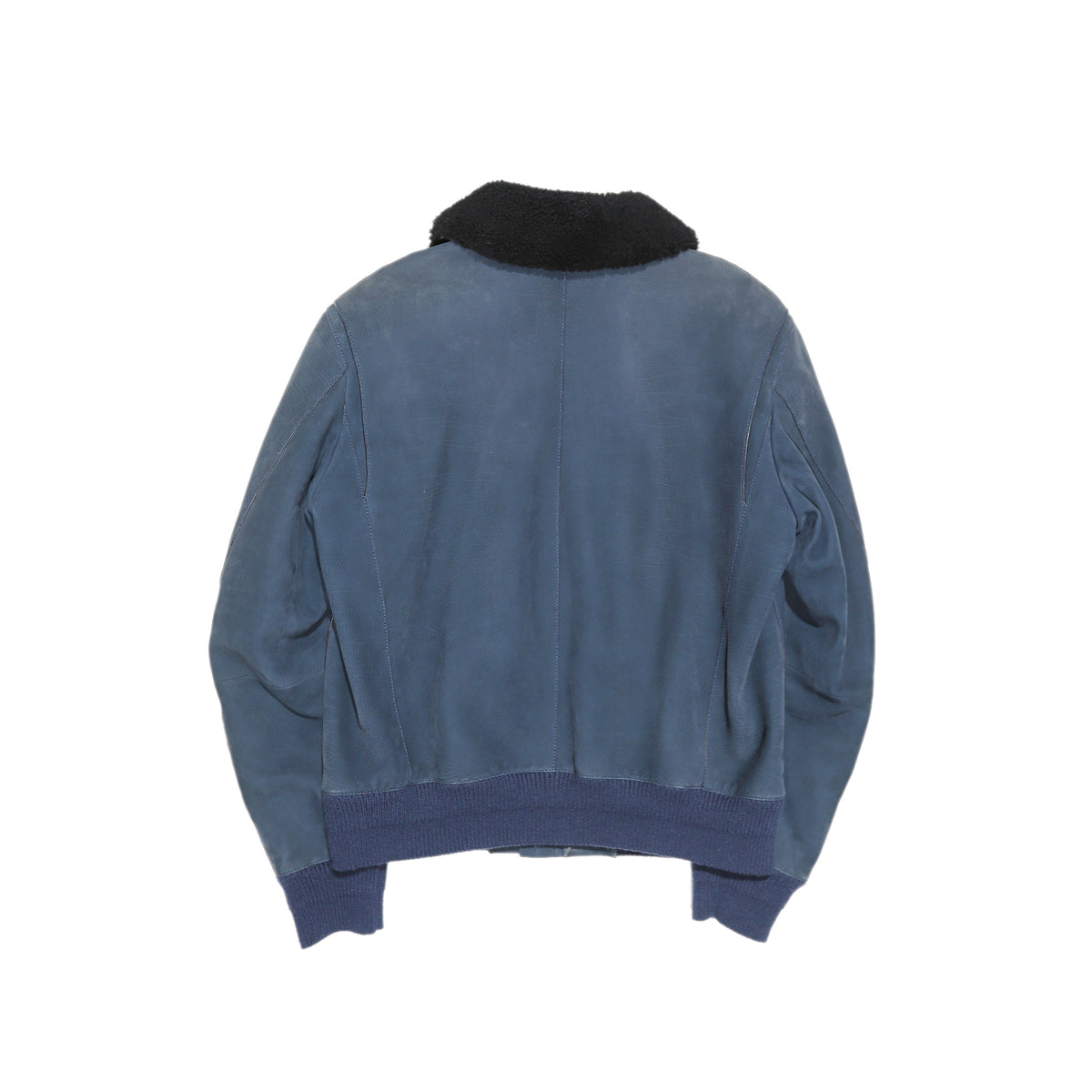 Berluti by Haider Ackermann SS19 Blue Sample Nubuk Bomber
