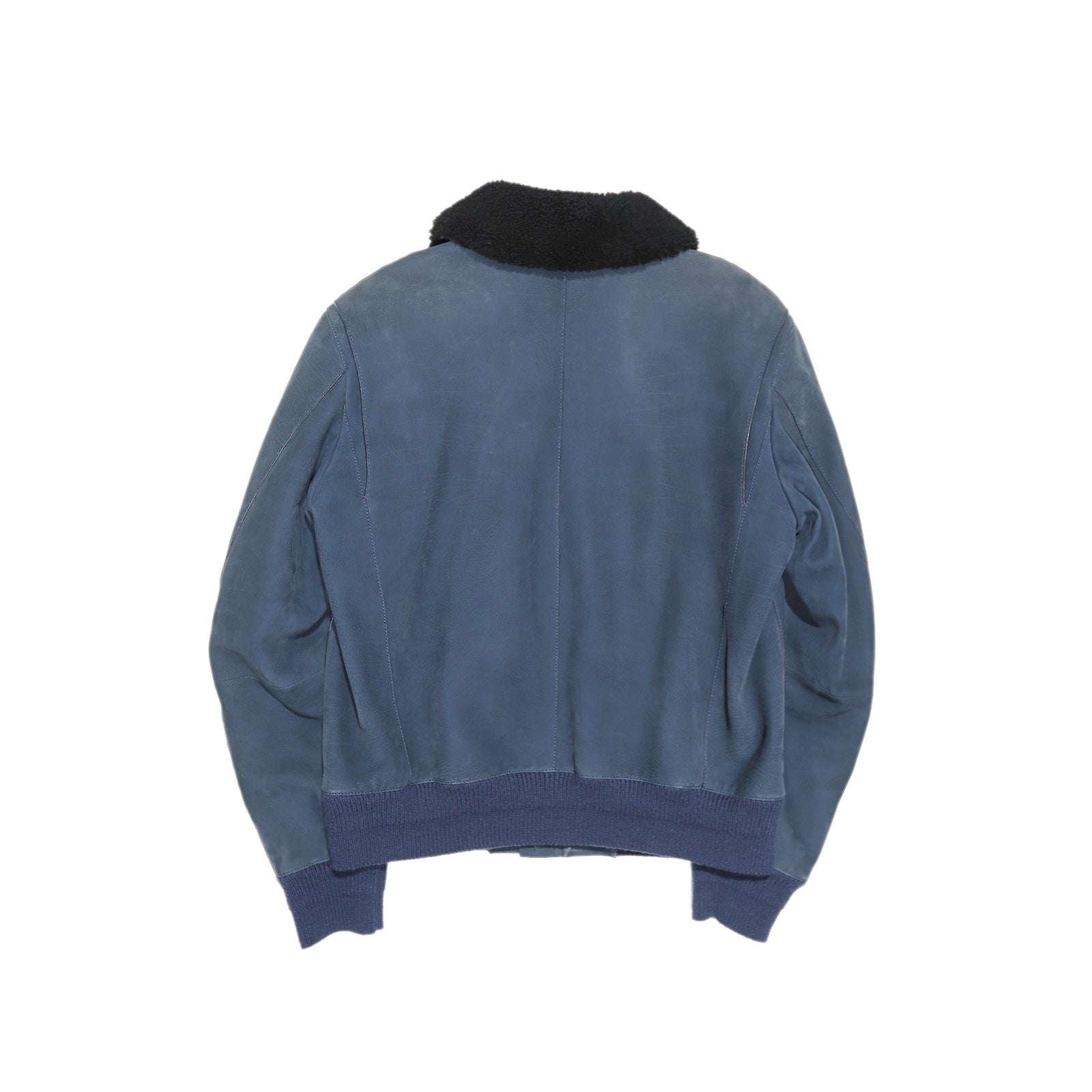 Berluti by Haider Ackermann SS19 Blue Sample Nubuk Bomber