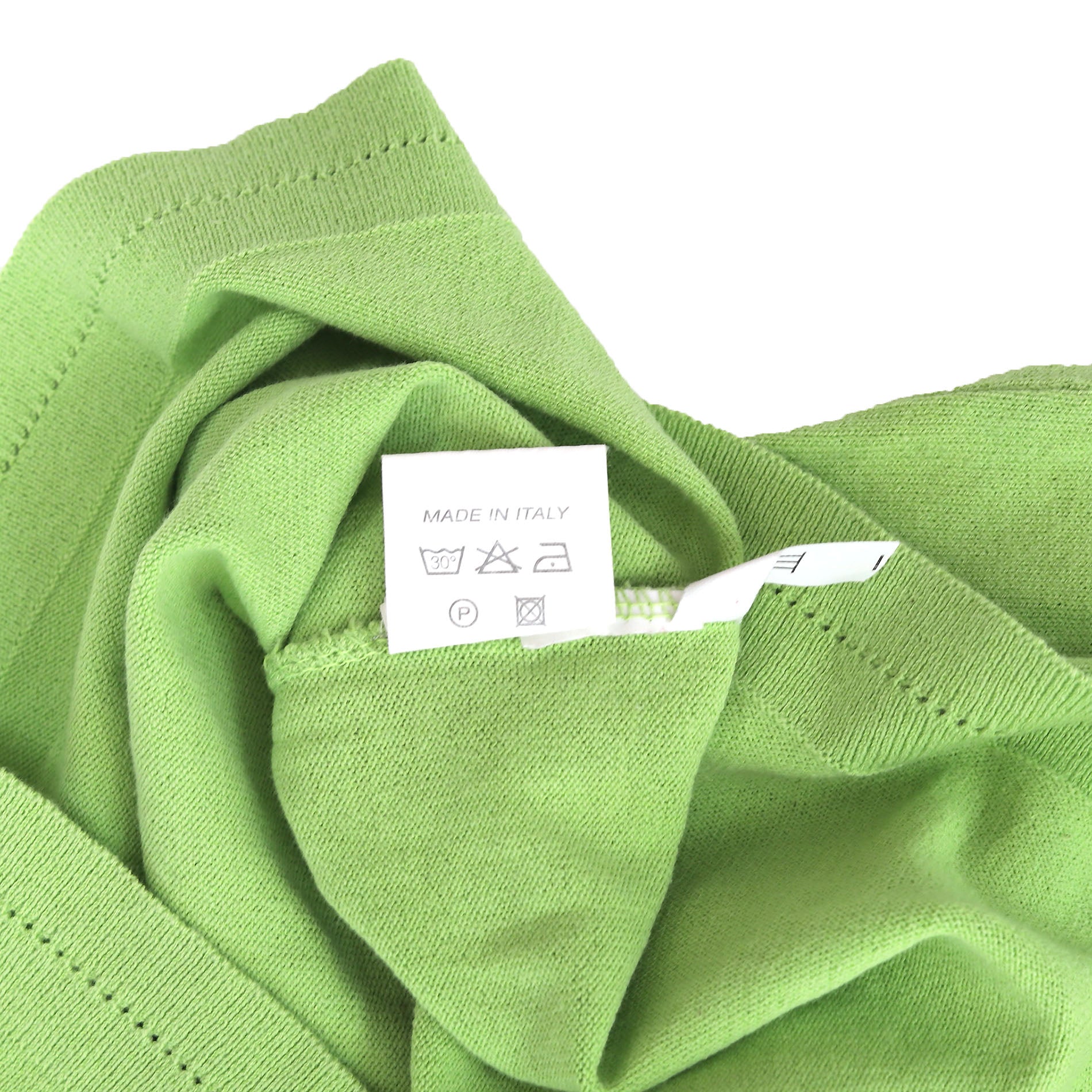Alexander McQueen 90s Sequin Embroidered Neon Green Collared Shirt