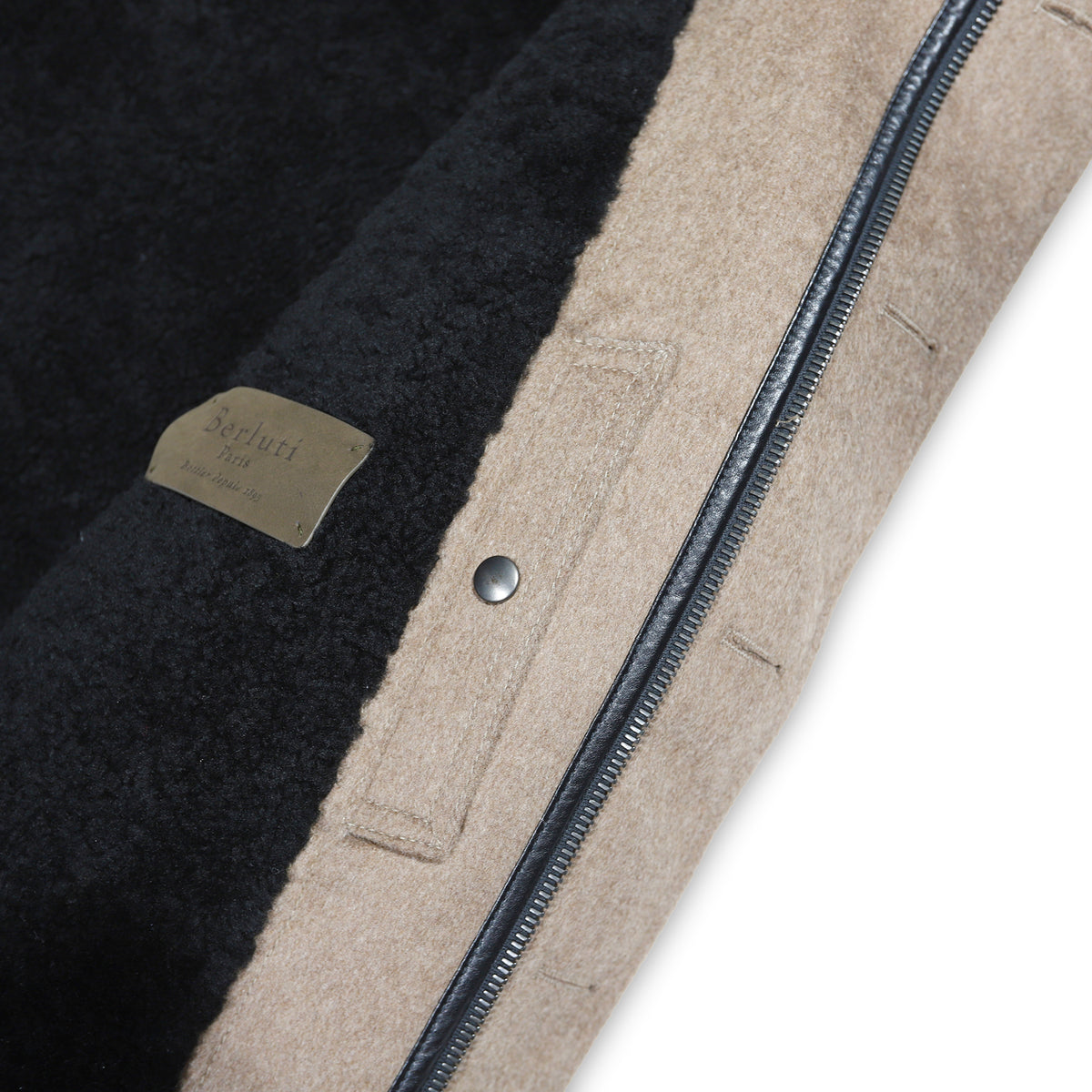 Berluti by Haider Ackermann FW17 Prototype Cashmere and Astrakan Fur Jacket