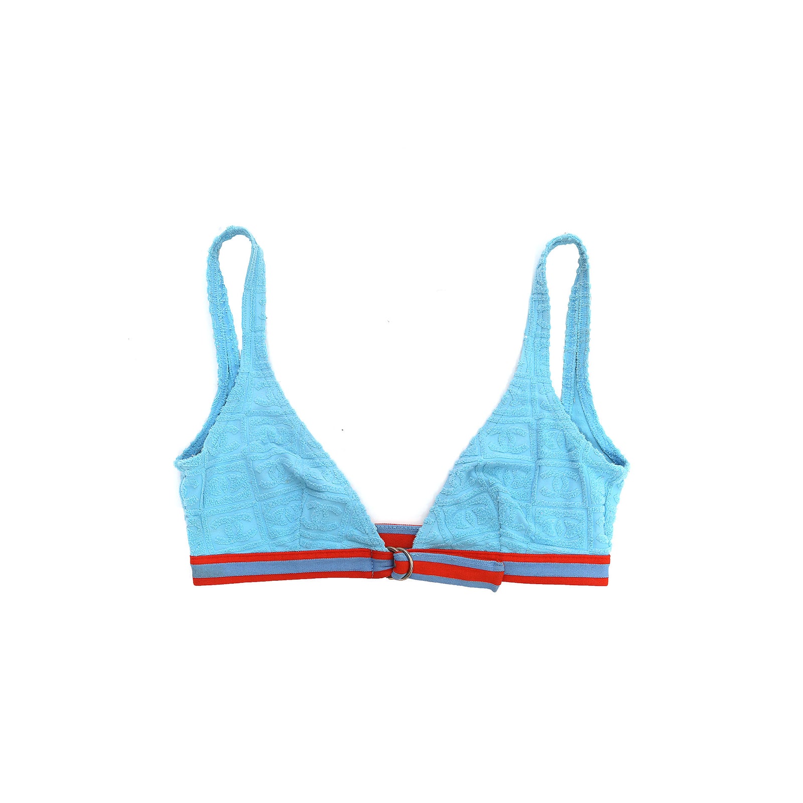 Chanel SS02 Terry Cloth Towel Bikini Top