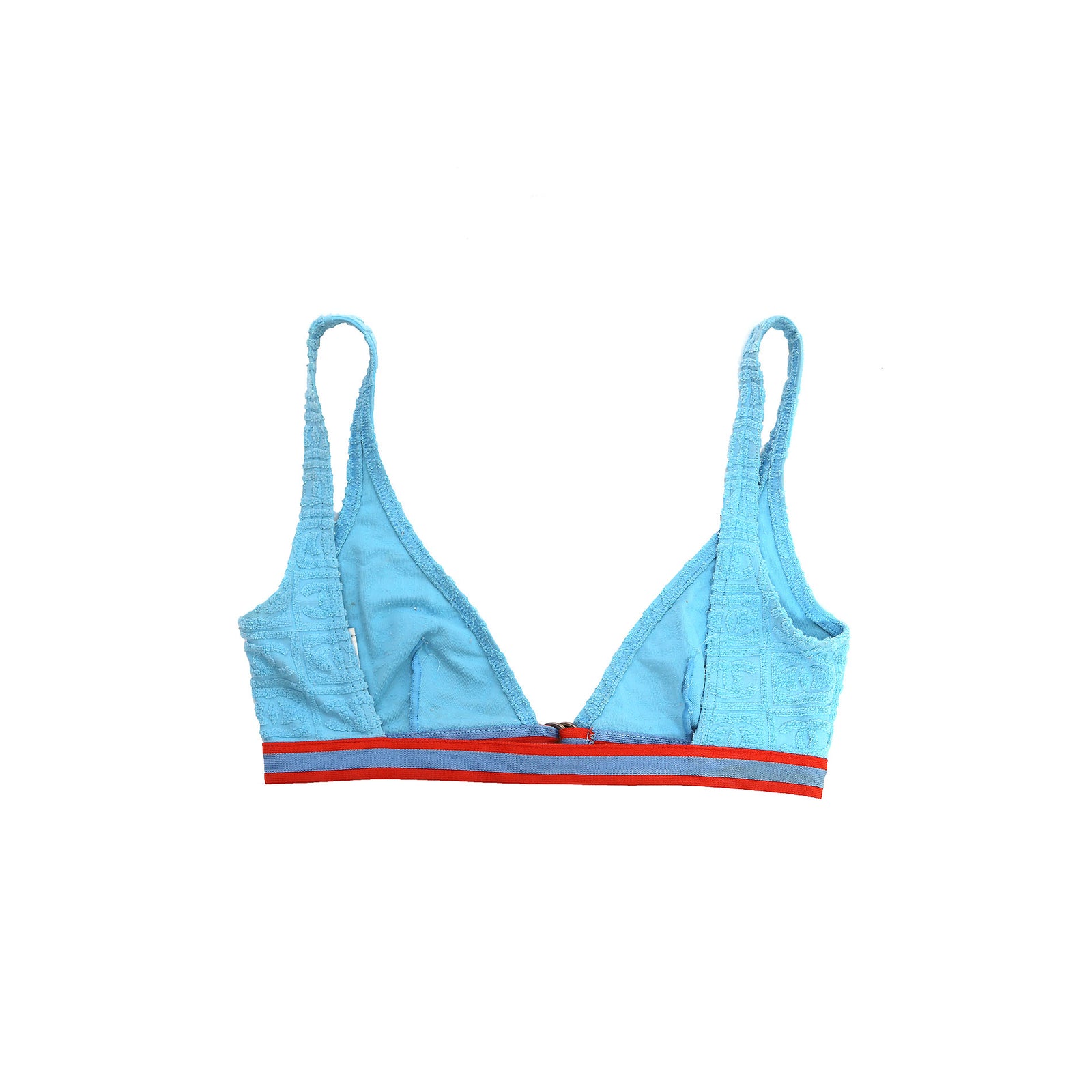 Chanel SS02 Terry Cloth Towel Bikini Top