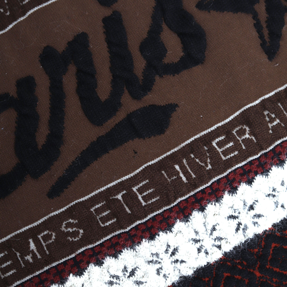 Jean Paul Gaultier 90s Too Wild to Live to Young to Die Knit Sweater