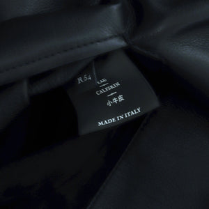 Berluti SS18 by Haider Ackermann Black Minimalist Leather Jacket