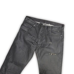 Dior Homme SS04 Strip Waxed Destroyed Denim