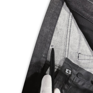 Dior Homme SS04 Strip Waxed Destroyed Denim