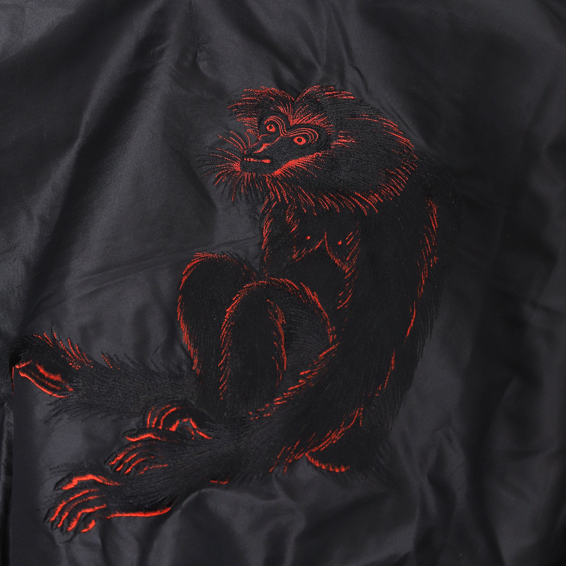 Yohji Yamamoto SS93 Pour Homme Monkey Embroidered Silk Jacket