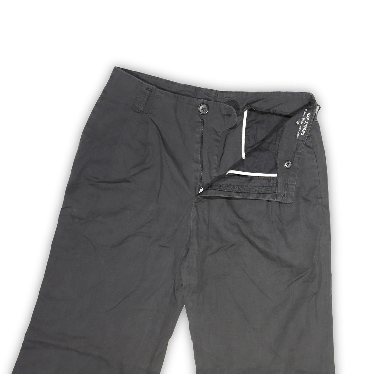 Raf Simons AW98 Radioactivity Black Wide Leg Pants