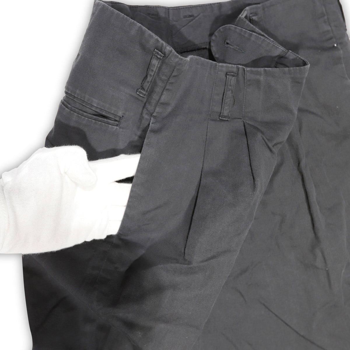 Raf Simons AW98 Radioactivity Black Wide Leg Pants