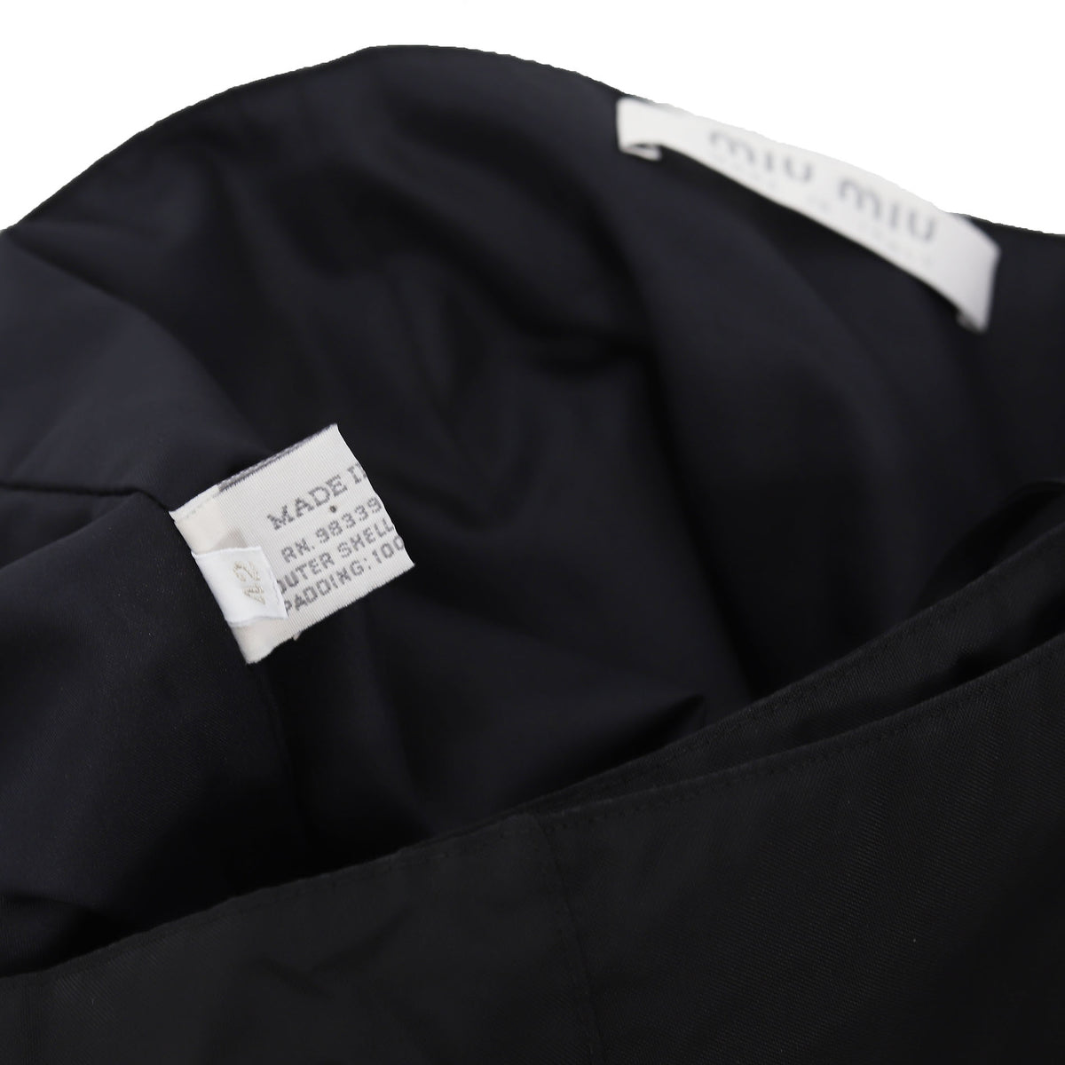 Miu Miu 1999 Cargo Nylon Mini Skirt