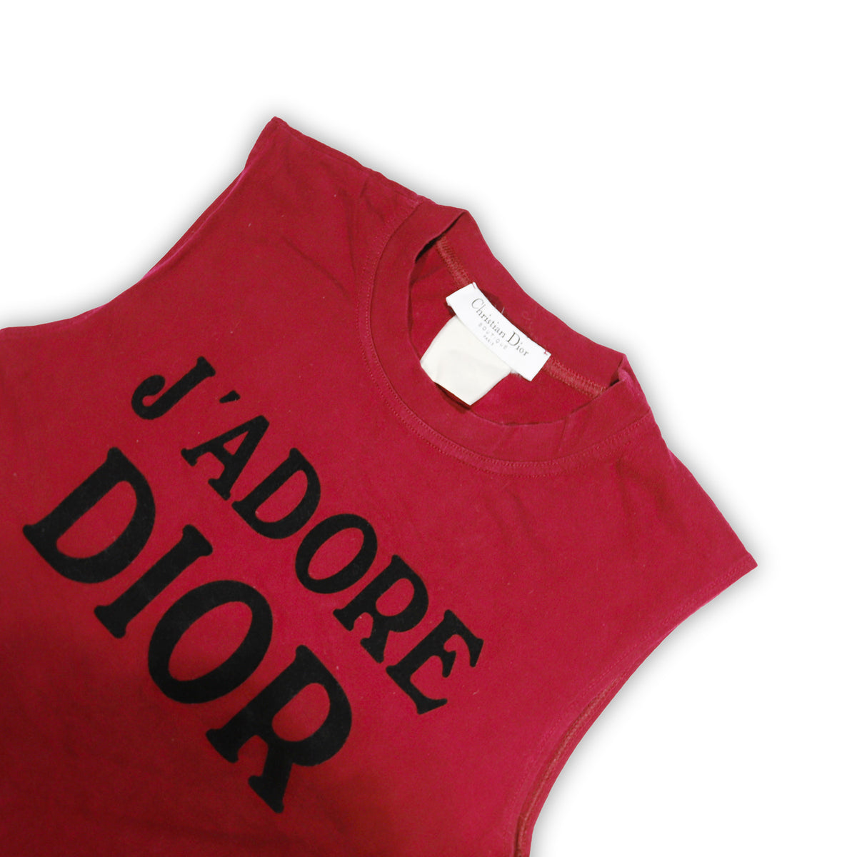 Christian Dior by John Galliano AW02 Burgundy J'adore Dior Sleeveless Top