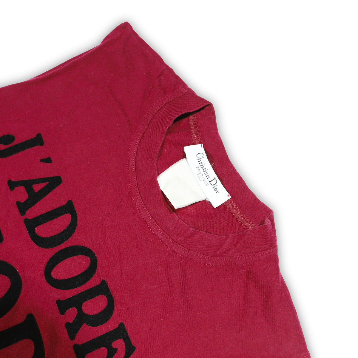 Christian Dior by John Galliano AW02 Burgundy J'adore Dior Sleeveless Top