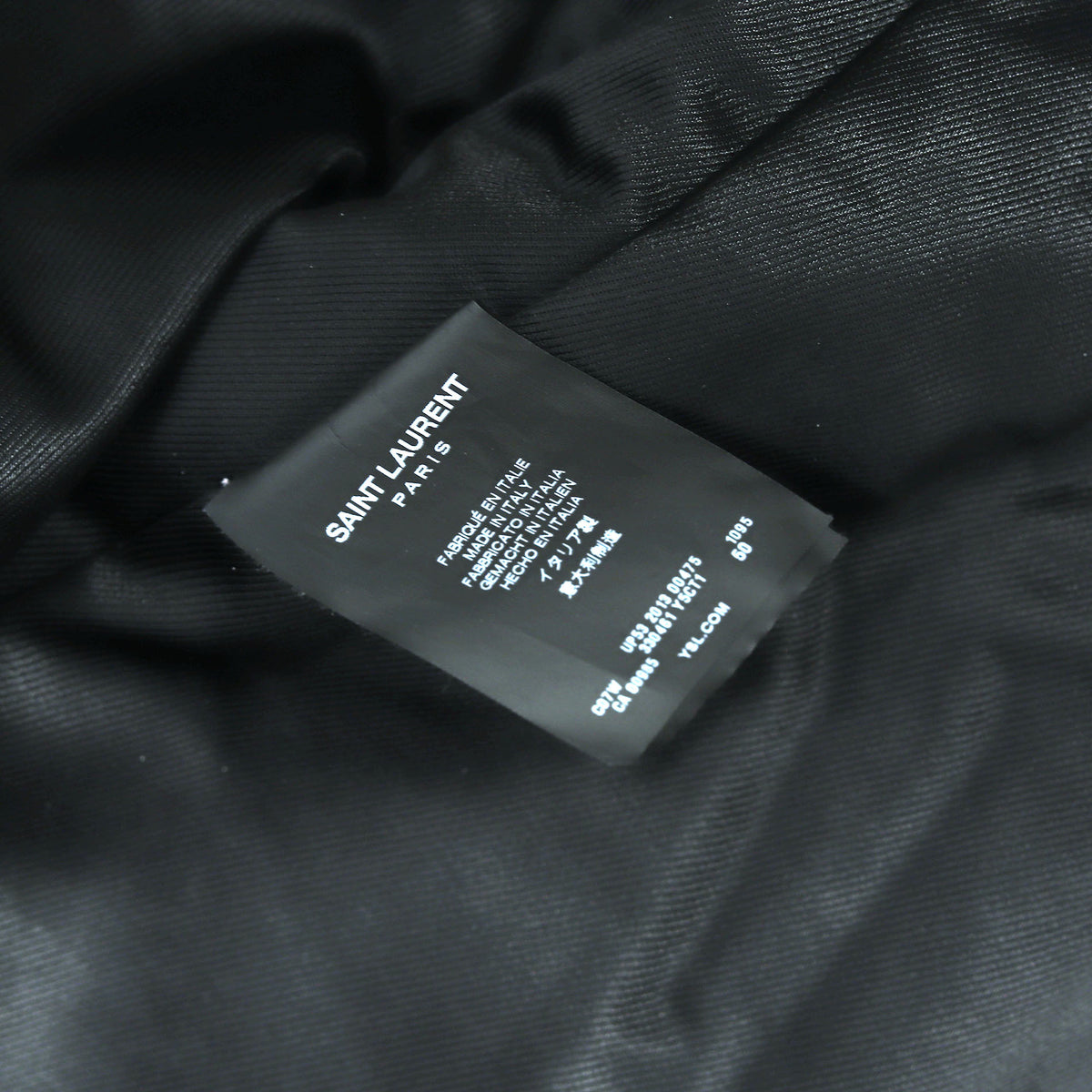 Saint Laurent Paris FW13 Sumi Ink Leather Biker Jacket