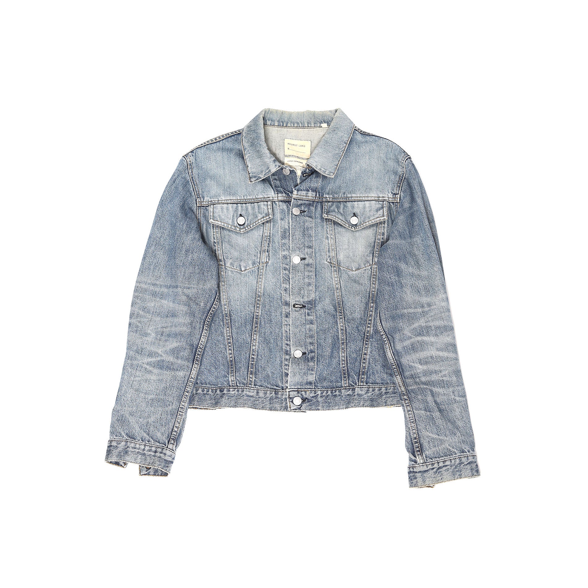 Helmut lang 2024 distressed denim jacket