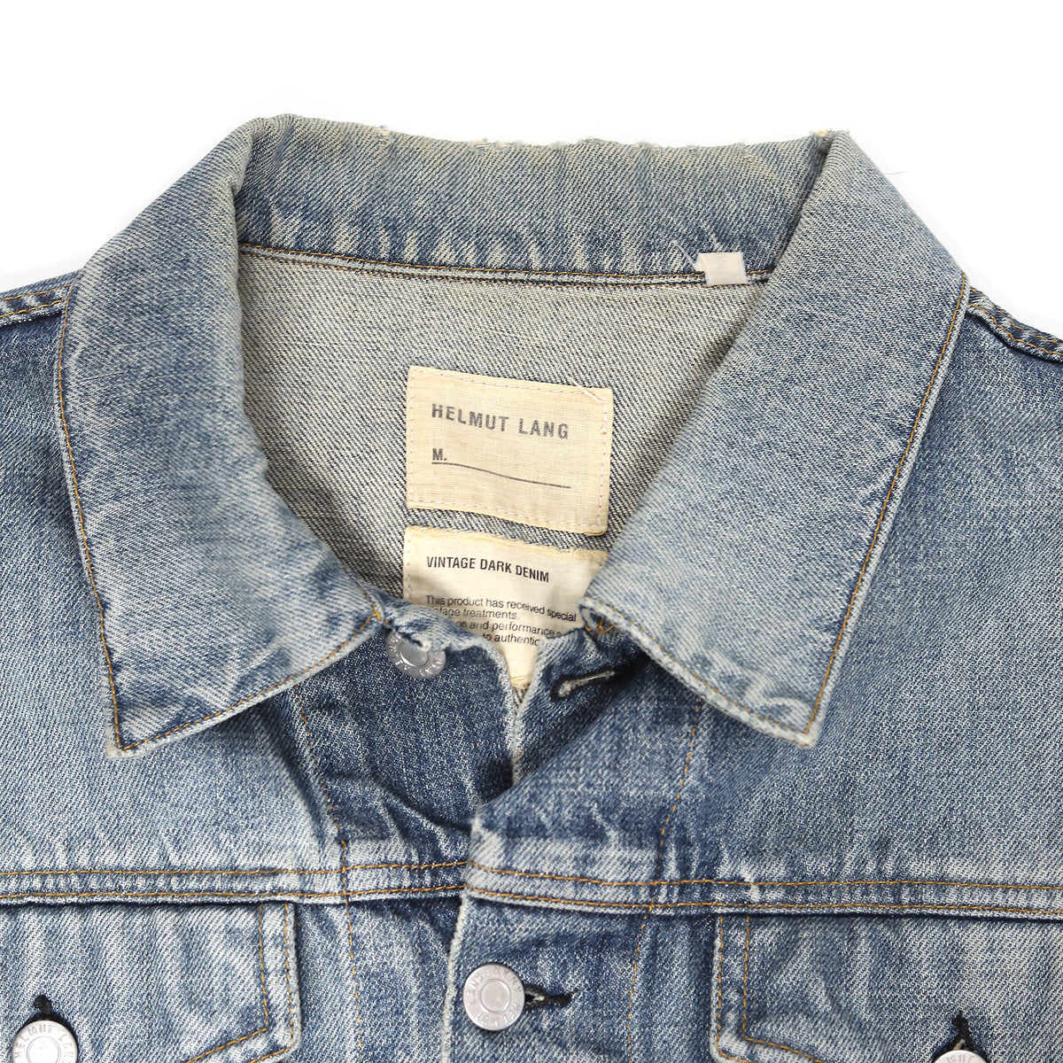 Helmut Lang 2000s Archival Vintage Dark Washed Denim Jacket