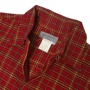 Yohji Yamamoto FW93 Pour Homme Checked Flannel Tunic Shirt