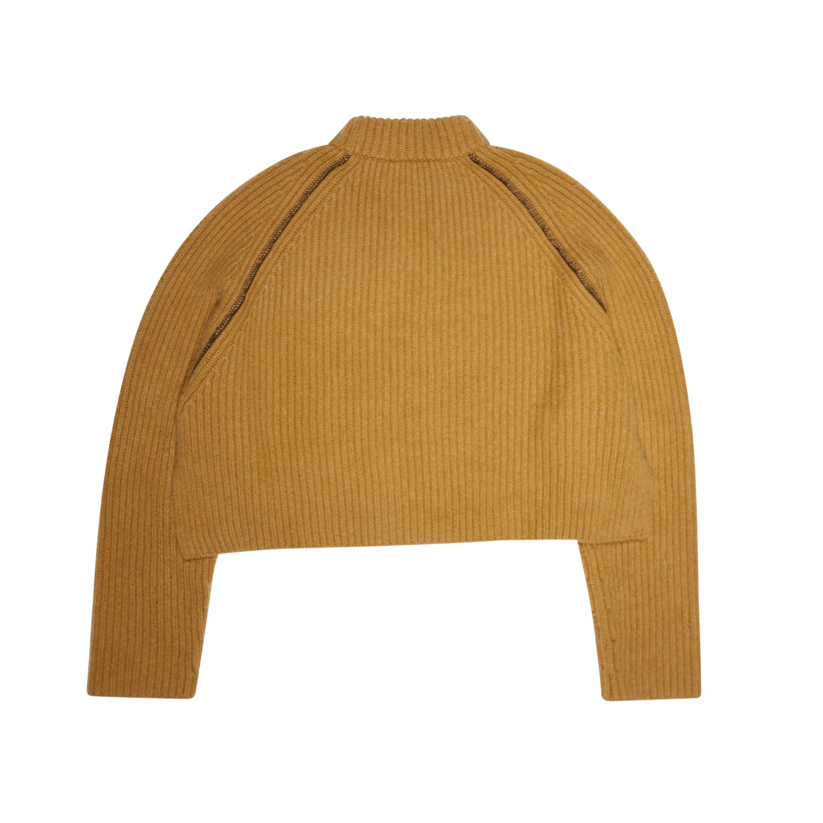 Celine by Phoebe Philo Cropped Brown Chunky Cashmere Knit